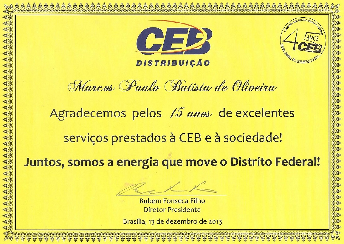 CEB 15 anos