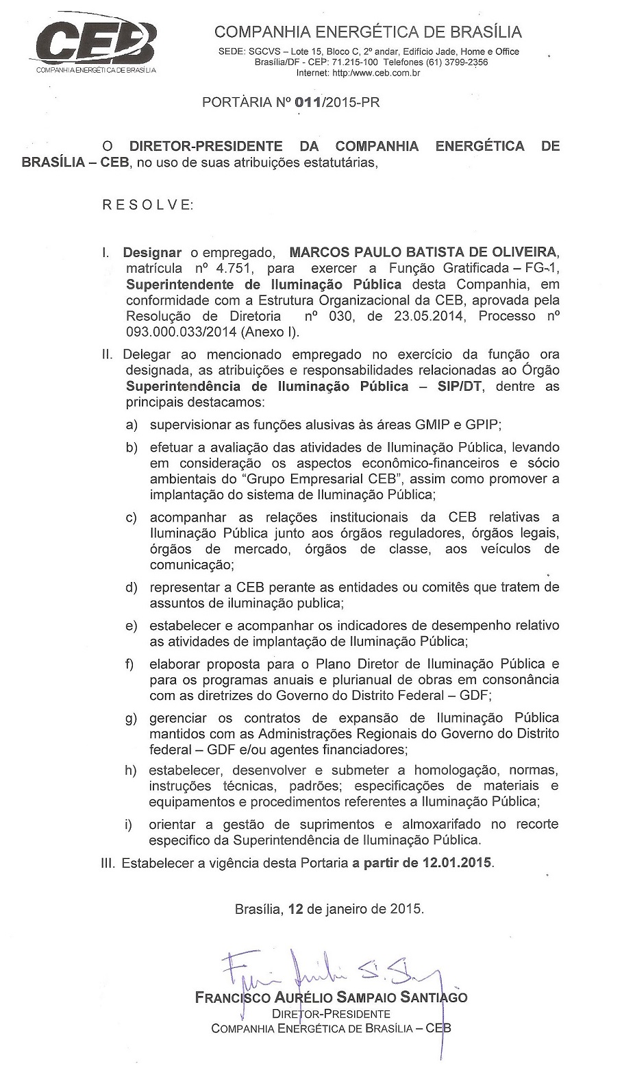 Portaria 01-2015-CEB-H